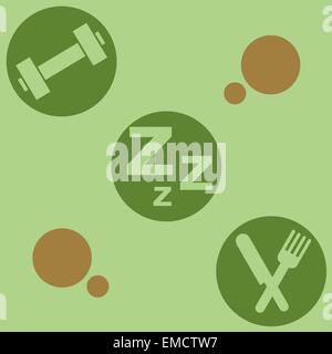 Health lifestyle Stock Vector
