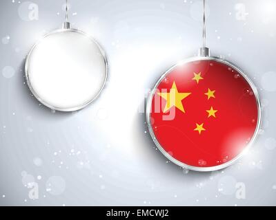 Merry Christmas Silver Ball with Flag Morocco Stock Vector Image & Art ...