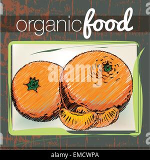 Organic Food illustration Stock Vector Image & Art - Alamy