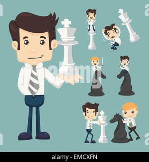 Business chess set Stock Vector Image & Art - Alamy