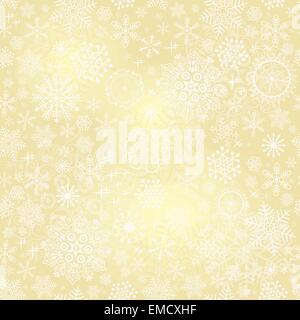Seamless gold christmas pattern Stock Vector