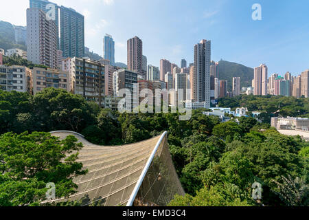Hong Kong Park and Aviary Stock Photo