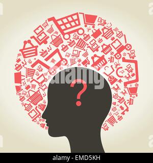 Sale a head2 Stock Vector