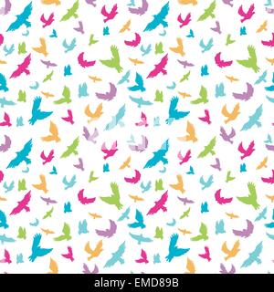 Birds in seamless pattern Stock Vector