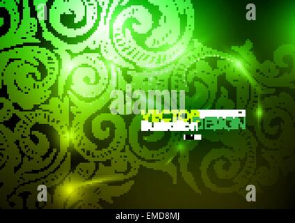 Neon Pattern Background. Stock Vector