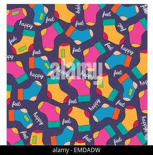 seamless background with socks Stock Vector