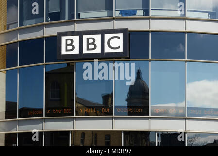 The BBC Hull city centre office in the Queens Court building Stock Photo