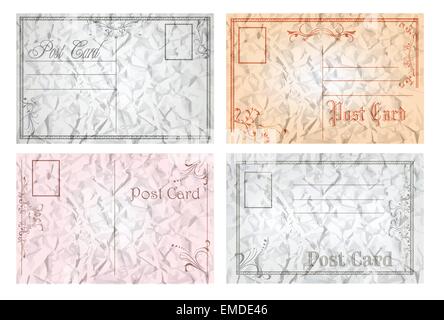 old post cards Stock Vector
