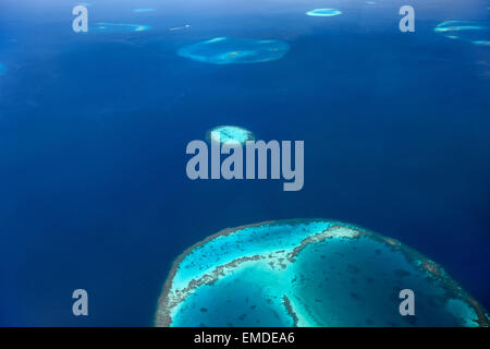 Maldives from above Stock Photo