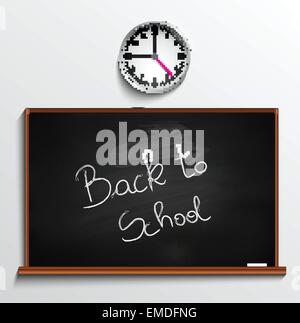 Back to school blackboard Stock Vector