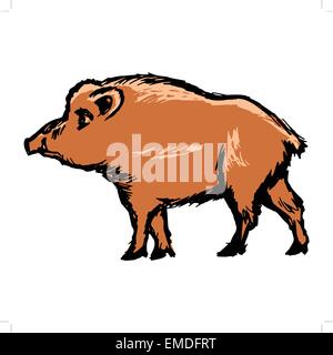 wild boar Stock Vector