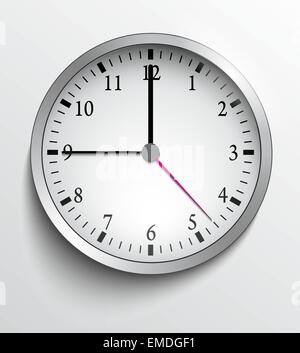 Wall clock Stock Vector