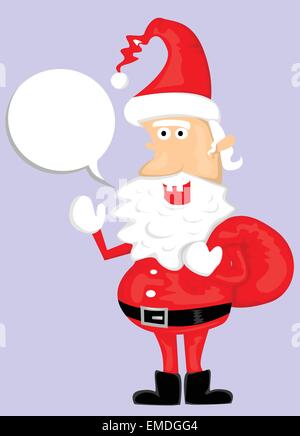 Cute cartoon Santa Claus Stock Vector