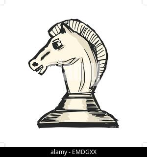 knight - chess figure Stock Vector