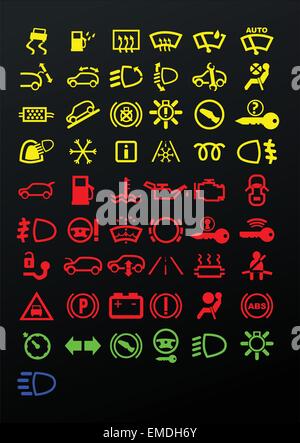 Dashboard icons Stock Vector