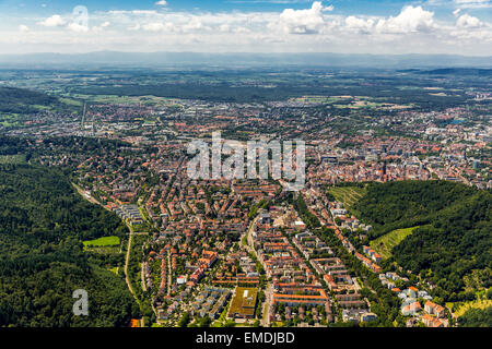 Overlooking Freiburg im Breisgau, Baden-Württemberg, Germany Stock Photo