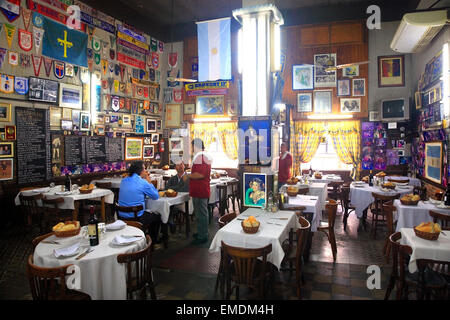 'El Obrero' Cantina restaurant, La Boca, Buenos Aires, Argentina Stock Photo
