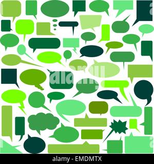 Communication speech bubbles icons. Vector eps10 illustration Stock ...
