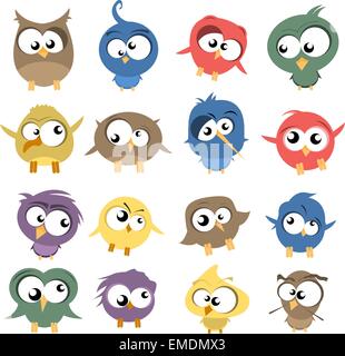 Ugly Birds Stock Vector
