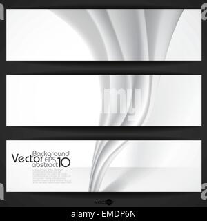 White - gray vector background with wavy lines Stock Vector Image & Art ...