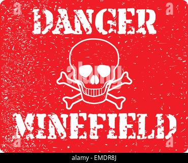 Danger Minefield Stock Vector