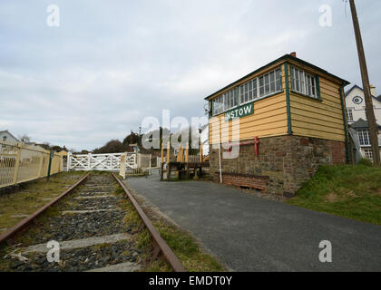 Instow Signal Box built by The London and South-Western Railway Type 1 Box Grade II Listed Instow North Devon Stock Photo