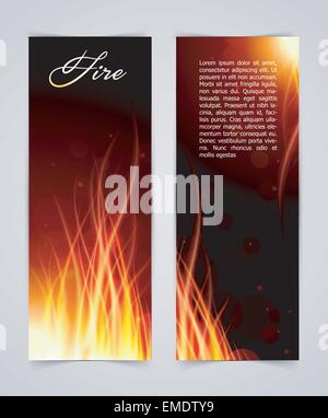 Fire glow background Stock Vector