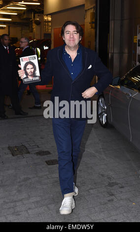 Celebrities including Melanie Brown, Jonathan Ross and The 2014 Xfactor Contestants are seen arriving at bbd radio 1 for an interview.  Featuring: Jonathan Ross Where: London, United Kingdom When: 16 Oct 2014 Stock Photo