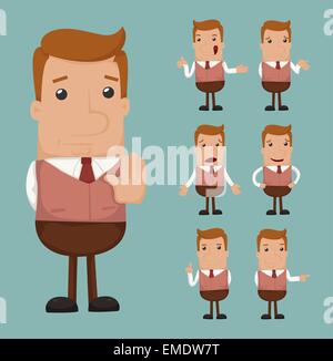Set of businessman emotion Stock Vector Image & Art - Alamy
