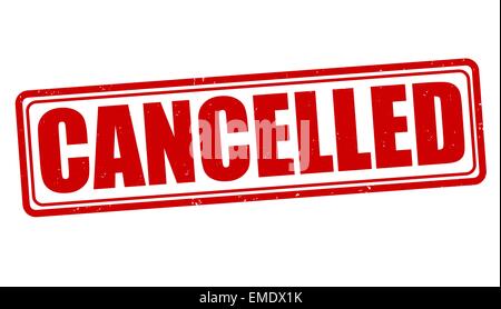 Cancelled stamp Stock Vector