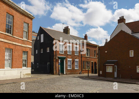 Old buildings in the Museum Quarter of Hull city centre UK Stock Photo