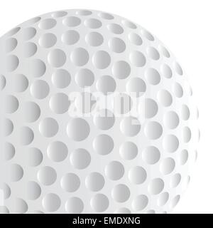 Golf Ball Detail Stock Vector