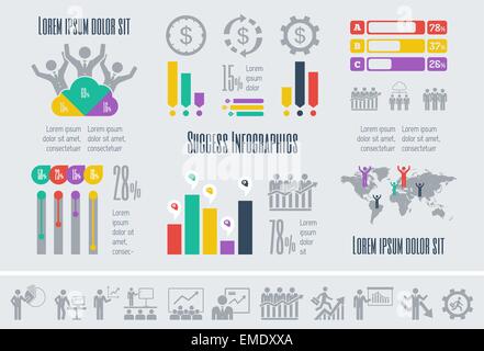 Business Infographic Template. Stock Vector