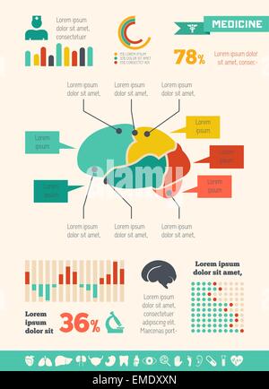 Medical Infographic Template. Stock Vector