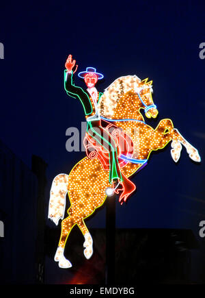 neon sign in old downtown las vegas Nevada Stock Photo