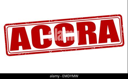 Accra stamp Stock Vector