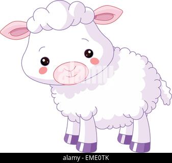 Farm animals. Lamb Stock Vector