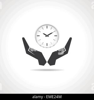 Illustration of save time concept Stock Vector