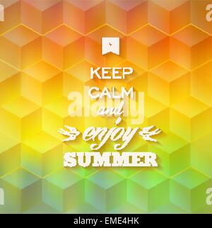 Hipster summer background Stock Vector