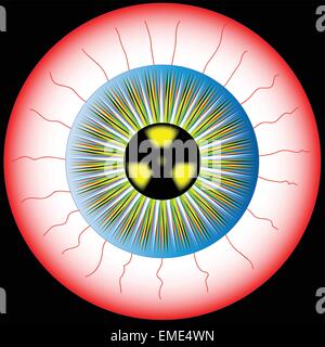 Radioactive Eye Stock Vector