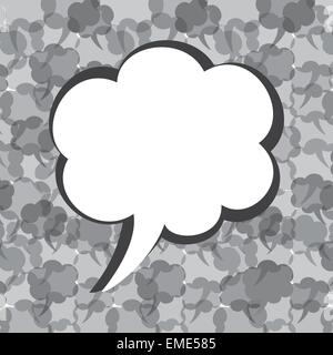 Creative message bubble design stock vector Stock Vector