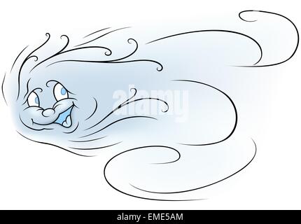 Cartoon Wind Stock Vector