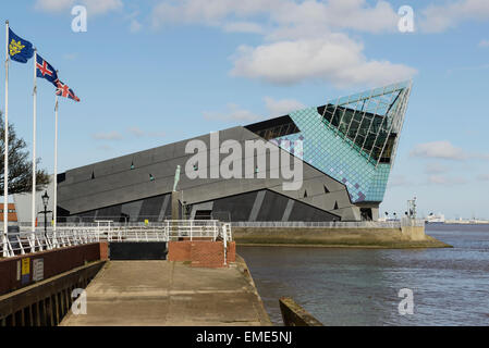 The Deep aquarium in Hull alongside the Humber Estuary UK Stock Photo