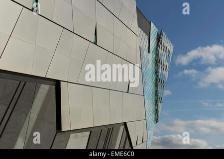 Close up detail of The Deep aquarium in Hull alongside the Humber Estuary UK Stock Photo