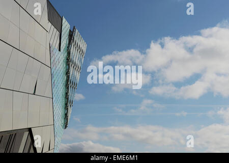 Close up detail of The Deep aquarium in Hull alongside the Humber Estuary UK Stock Photo