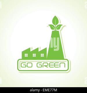 green industry design icon design vector Stock Vector