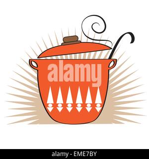 Cooking pan icon Stock Vector