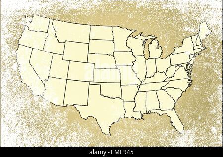 United States of America States Map