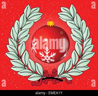 Christmas Wreath Stock Vector