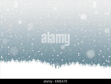 Falling Snow Stock Vector